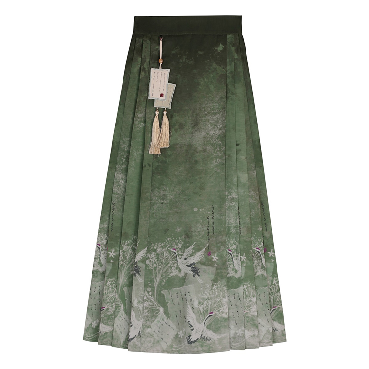 Fashionable Women Hanfu Black Style Mamian Skirt Summer Fashion