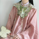 Hanfu Accessories Cloud Shoulder Green Butterfly Tassel For Ming Dynasty Hanfu