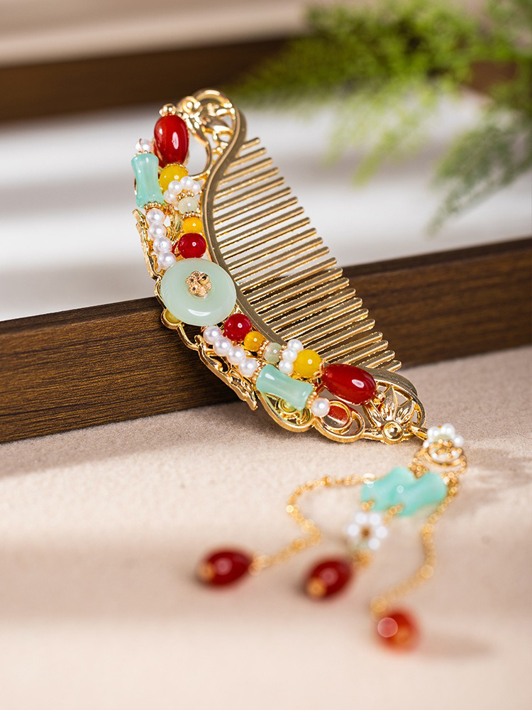 Classical Hanfu Headwear Retro Comb Tang Dynasty Style 