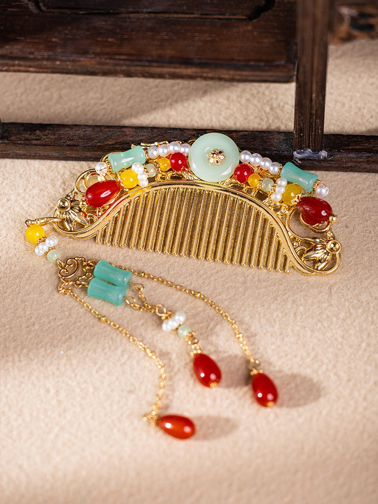 Classical Hanfu Headwear Retro Comb Tang Dynasty Style 