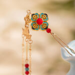 Long Tassel Hanfu Hairpin Women Vintage Lotus Hair Accessories