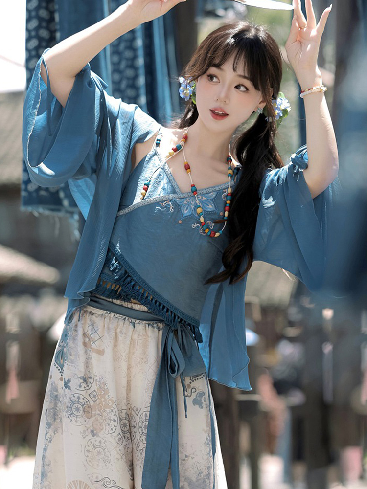 New Ladies Fashion Hanfu Song Pants Han Element Set