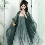 Summer Ladies Hanfu Qi Xiong Hezi Qun Fresh Daily Big Sleeve Shirt