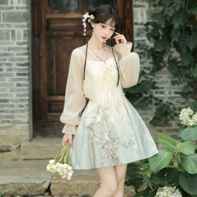 Women Summer Dresses Modified Hanfu Casual Cute Clothing