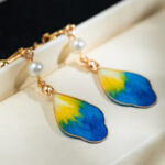 Hanfu Earrings Colorful Silk Retro Cheongsam Ear Accessories