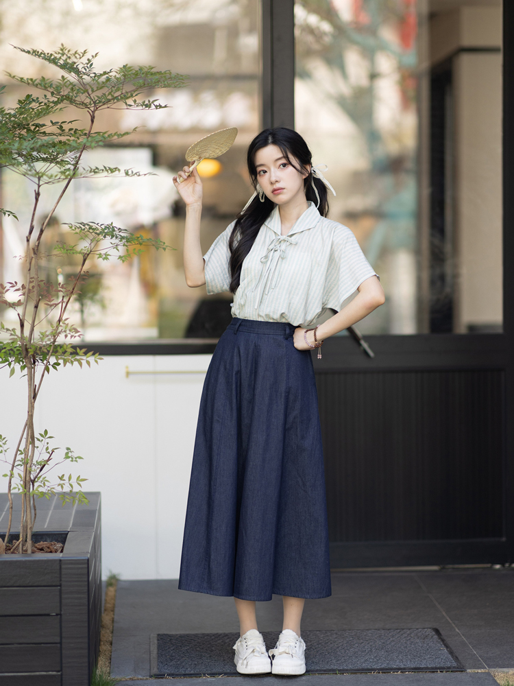 New Style Women Summer Hanfu Casual College Style 