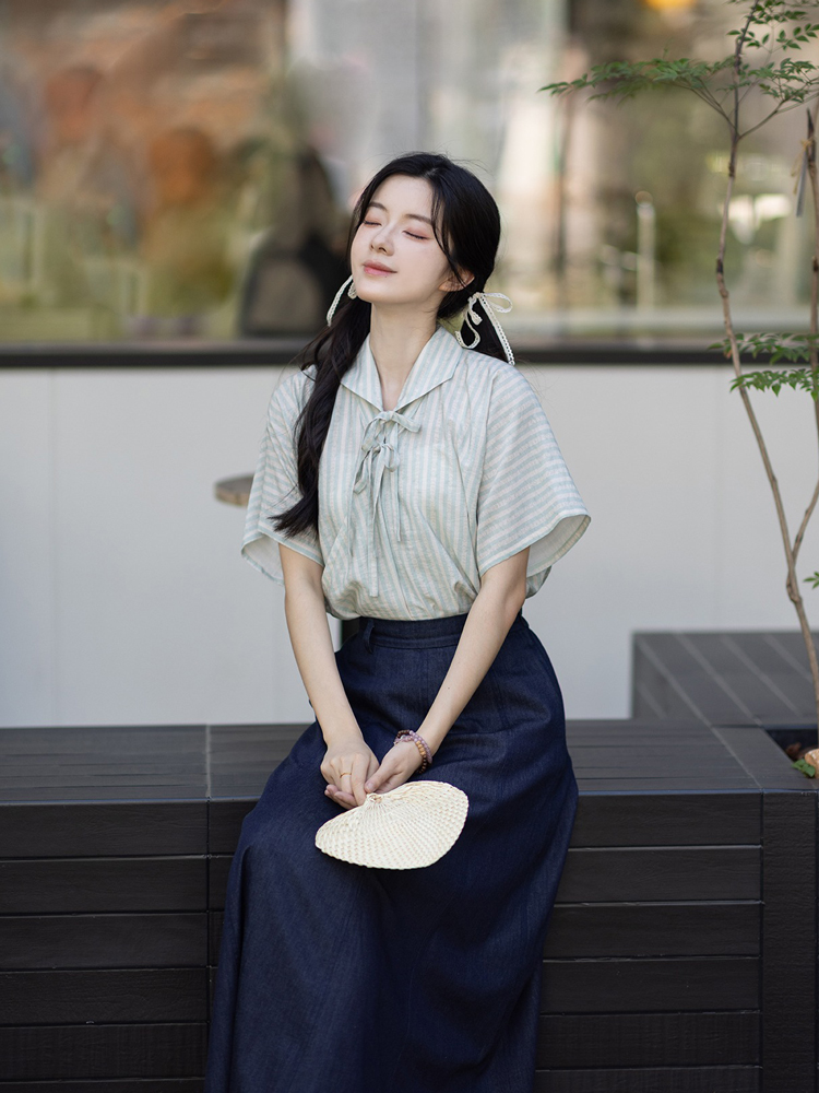 New Style Women Summer Hanfu Casual College Style 