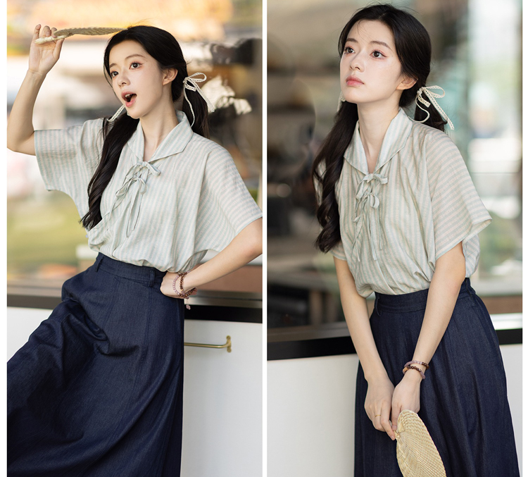 New Style Women Summer Hanfu Casual College Style 