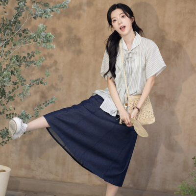New Style Women Summer Hanfu Casual College Style