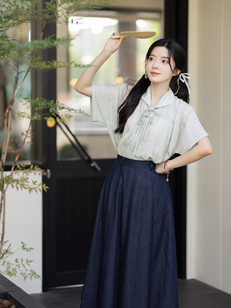 New Style Women Summer Hanfu Casual College Style 