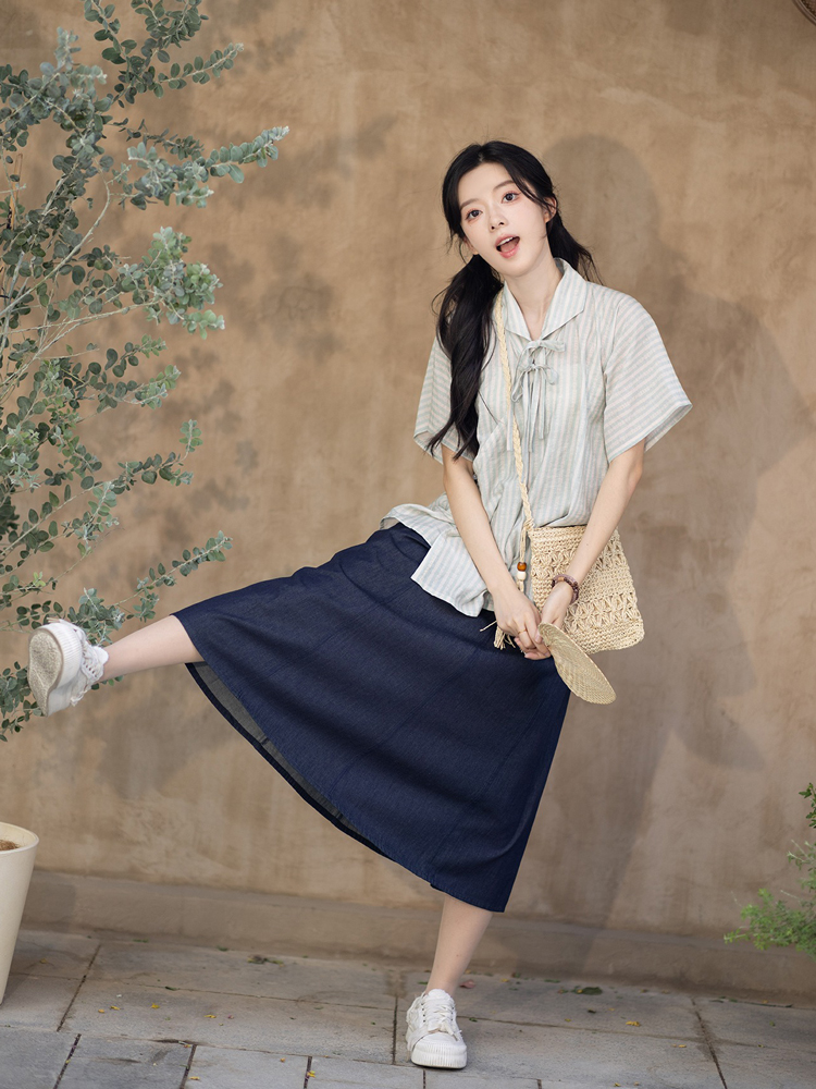 New Style Women Summer Hanfu Casual College Style 
