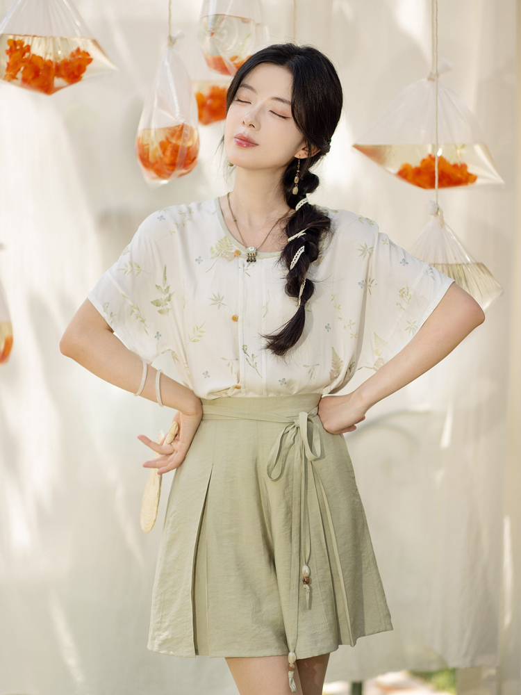 Tang Dynasty Style Women casual Summer Shorts Pant for Daily