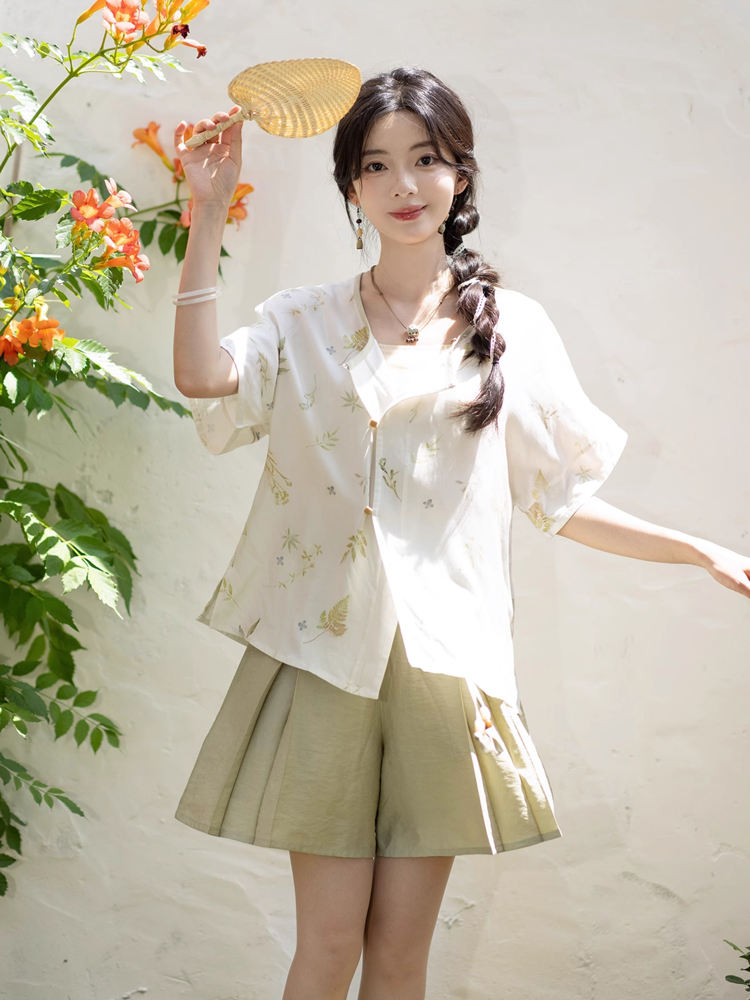 Tang Dynasty Style Women casual Summer Shorts Pant for Daily
