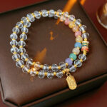 Women Double Layer Bracelet Fashion Retro Niche Hand Jewelry
