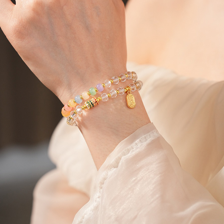 Women Double Layer Bracelet Fashion Retro Niche Hand Jewelry