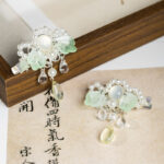 Ancient-style Flower Hair Clip for Girls Hanfu Headpiece for Children