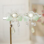 Ancient-style Flower Hair Clip for Girls Hanfu Headpiece for Children