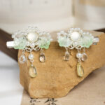 Ancient-style Flower Hair Clip for Girls Hanfu Headpiece for Children