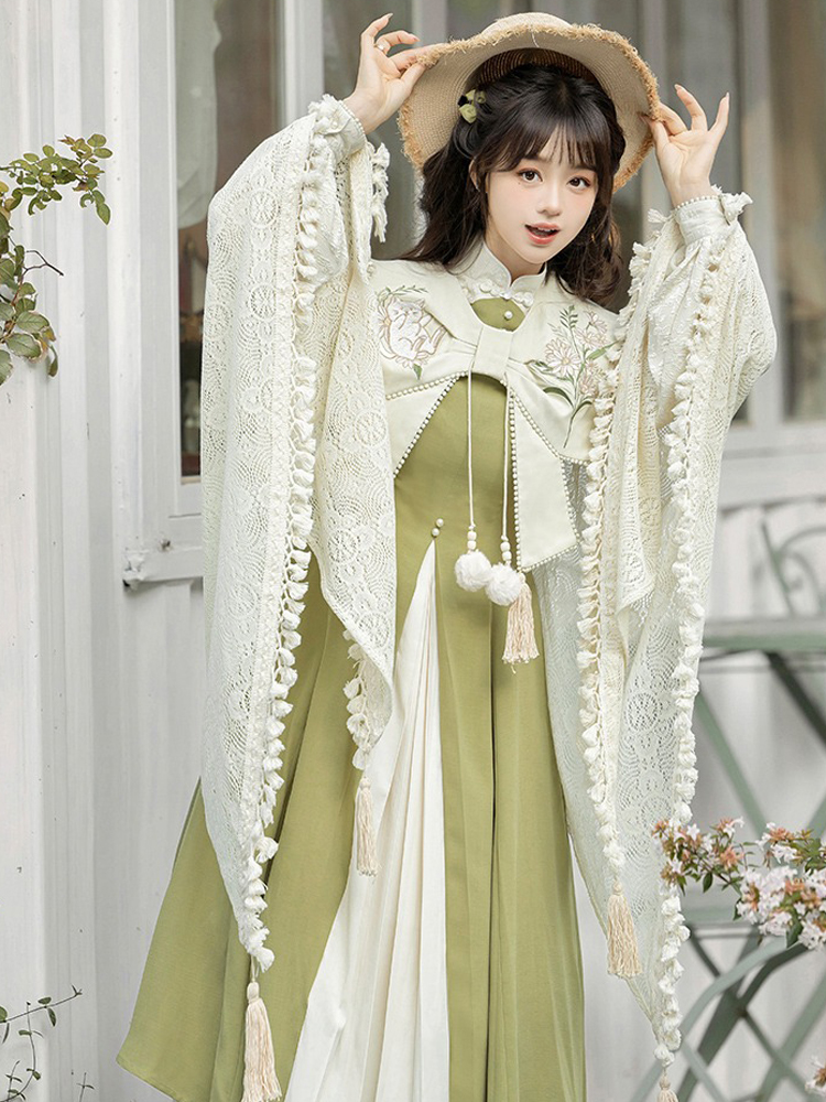 Autumn Women Hanfu Daily Han-Style Cape Set