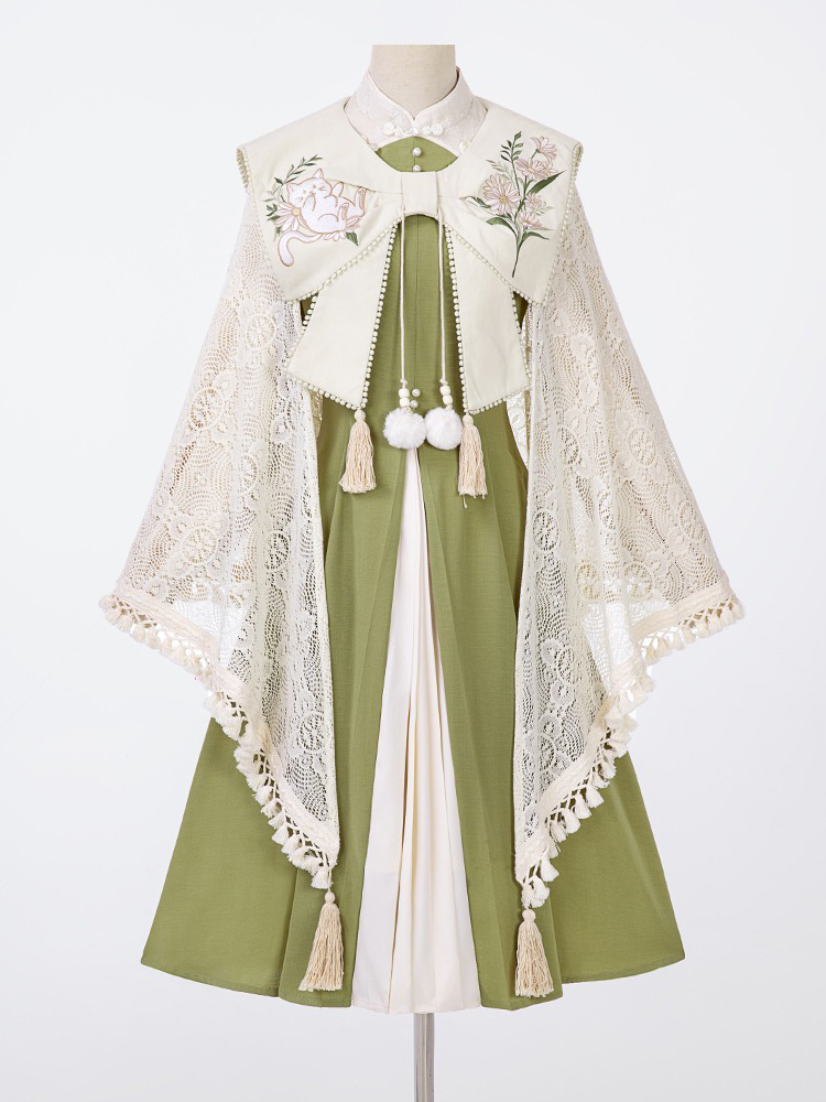 Autumn Women Hanfu Daily Han-Style Cape Set
