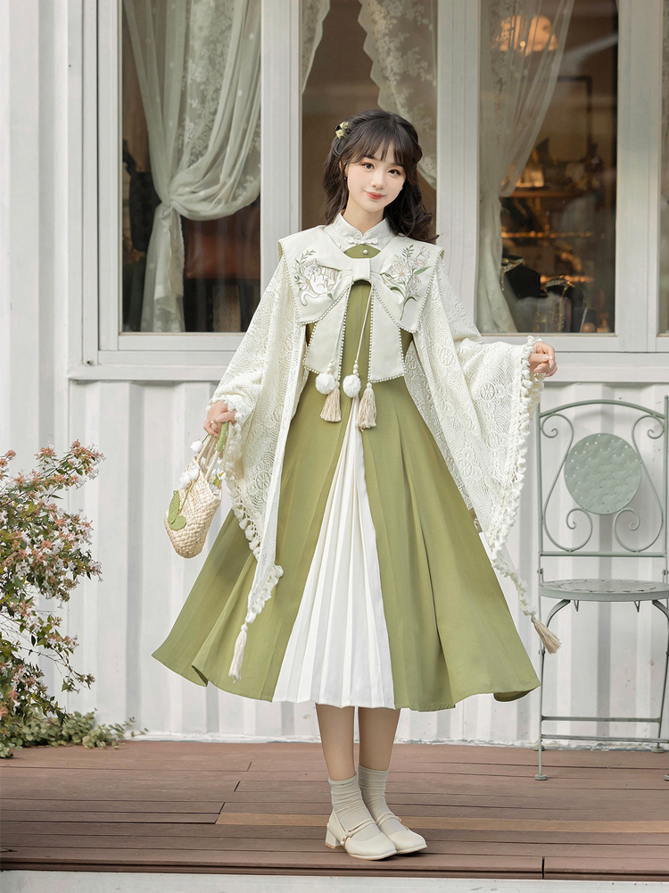 Autumn Women Hanfu Daily Han-Style Cape Set
