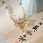 Cheongsam Accessories Pearl Necklace Vintage Yingluo Han Chinese Clothing Collection