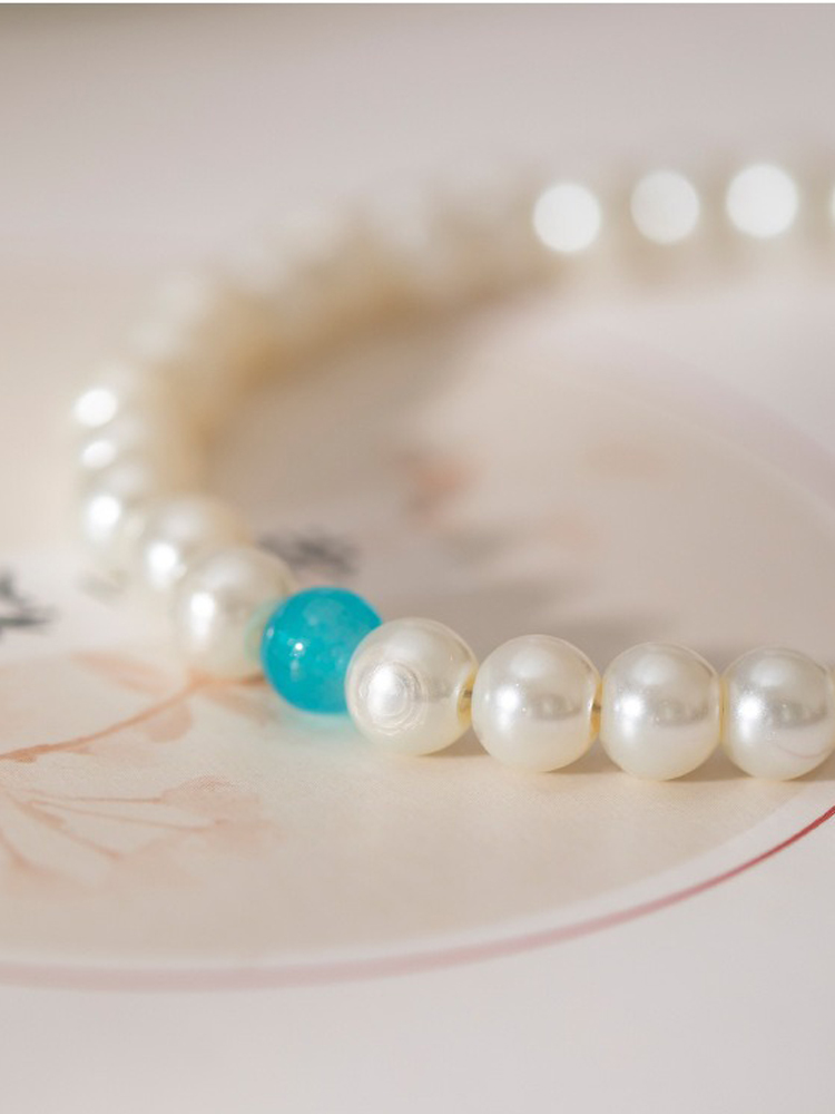 Cheongsam Accessories Pearl Necklace Vintage Yingluo Han Chinese Clothing Collection 