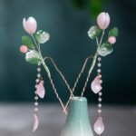 Classical Hanfu Hairpin Lotus Long Tassel Ladies Hair Accessories