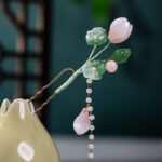 Classical Hanfu Hairpin Lotus Long Tassel Ladies Hair Accessories