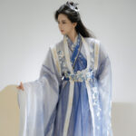 Couple Style Wuxia Inspired Zhiju Blue Handsome Set