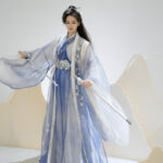 Couple Style Wuxia Inspired Zhiju Blue Handsome Set
