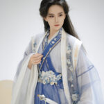 Couple Style Wuxia Inspired Zhiju Blue Handsome Set