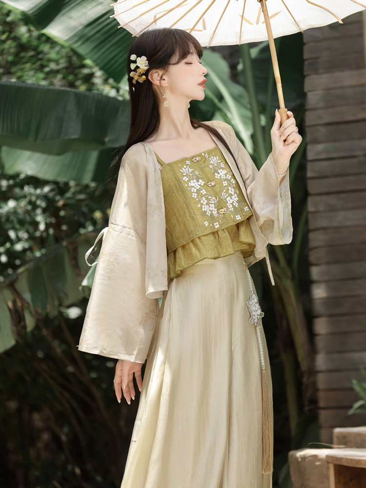 Female Summer Hanfu Song Dynasty Cute Style Fashion Songku 