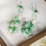 Hanfu Hairpin with Lotus Leaf Tassel Minimalist Hair Accessory for Cheongsam