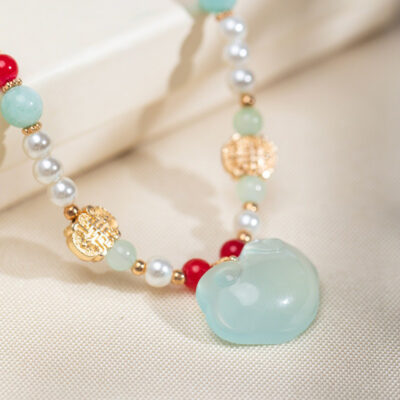 Hanfu Necklace for Children Yingluo Classical Peace Lock