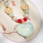 Hanfu Necklace for Children Yingluo Classical Peace Lock
