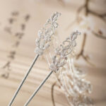 Hanfu Silver Hairpin Classical Ladies Tassel Hair Accessories