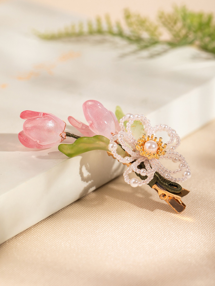 Hanfu Tulip Hair Clip Ethereal Women's Hair Accessory