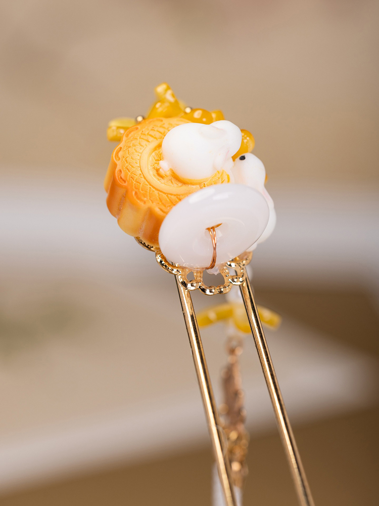 Osmanthus Long Hairpin Mid-Autumn Hanfu Rabbit Accessories
