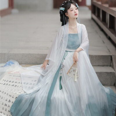 Song Dynasty Ladies Hanfu Simple Qiyao Costume