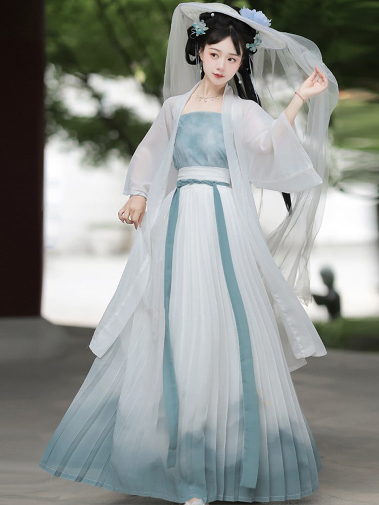 Song Dynasty Ladies Hanfu Simple Qiyao Costume