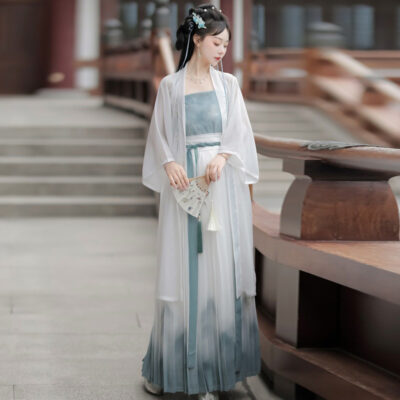 Song Dynasty Ladies Hanfu Simple Qiyao Costume