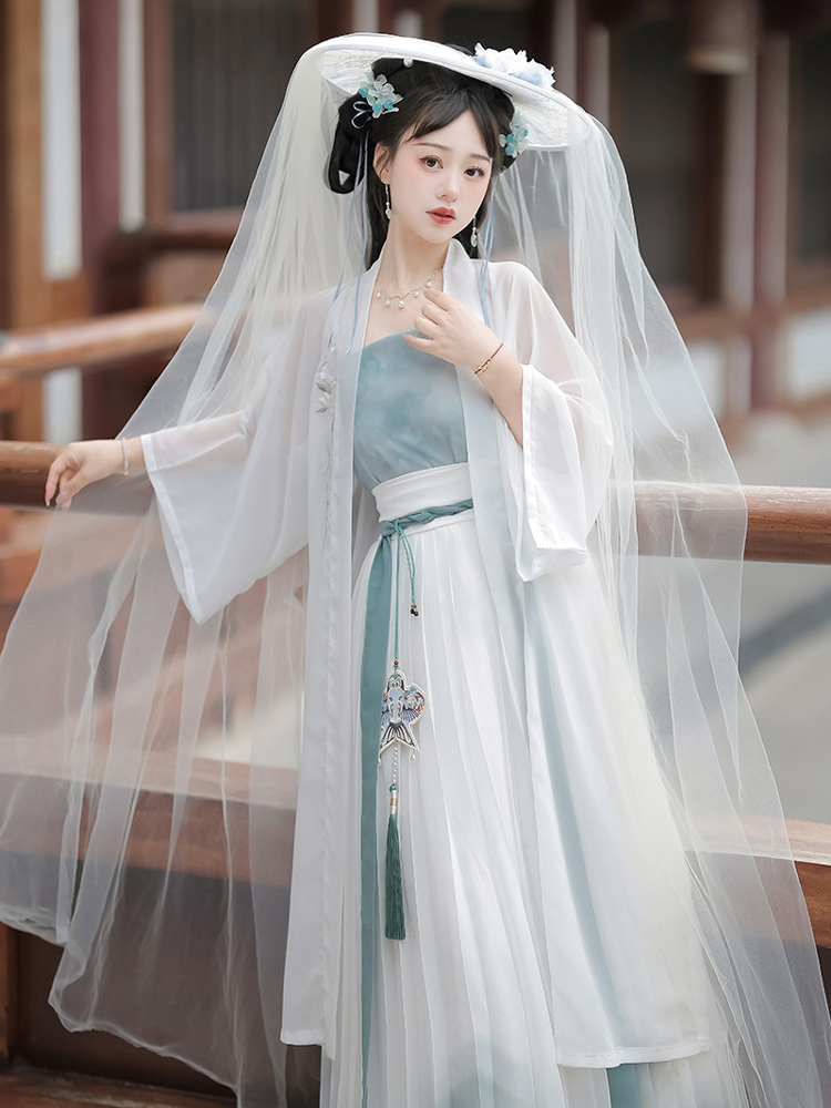 Song Dynasty Ladies Hanfu Simple Qiyao Costume