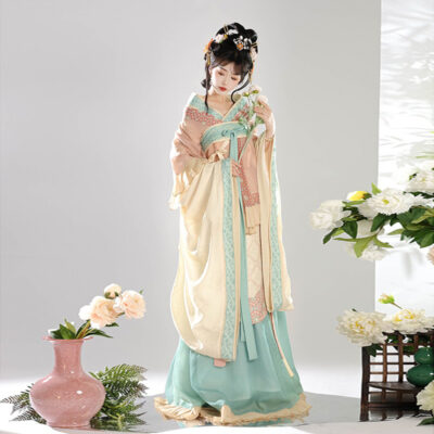 Sui Dynasty Ladies Hanfu Autumn Large Sleeve Style