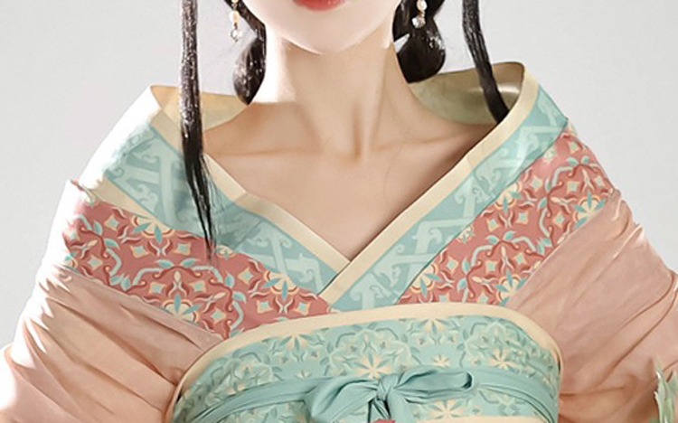 Sui Dynasty Ladies Hanfu Autumn Large Sleeve Style
