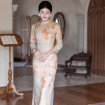 Women Autumn Cheongsam Long Sleeve Daily Qipao Dresses