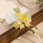 Women Hanfu Hairpin Mid-Autumn Cinnamon Flower Hair Decoration