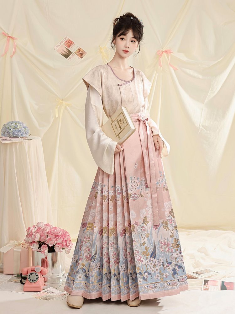 Women Hanfu Tang Dynasty Beizi Daily Maian Skirt Cute Autumn Attire