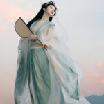 Wuxia-Style Zhiju Long-Sleeved Ethereal Women's Autumn Hanfu Set