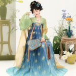 Autumn Women Hanfu Set in Tang Dynasty Style Qixiong Shanqun
